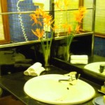 blue water deluxe room bathroom